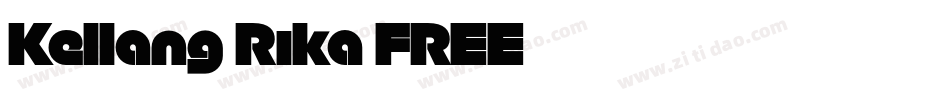 Kellang Rika FREE字体转换